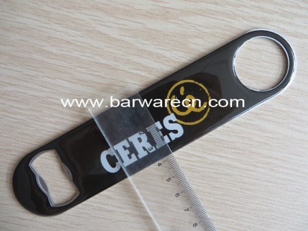 abridor de garrafas personalizado da barra do metal com logotipo da cola Epoxy 