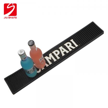 marca logotipo personalizado tamanho macio pvc bar mat 