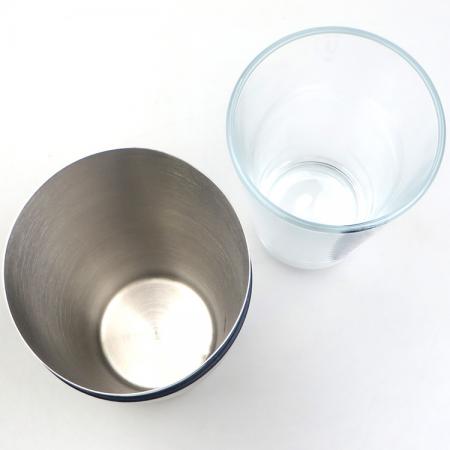 shaker de barra de aço inoxidável revestido de plástico de vidro 