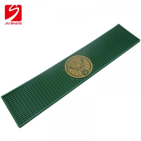 Verde durável pvc cerveja gotejamento bar mat 