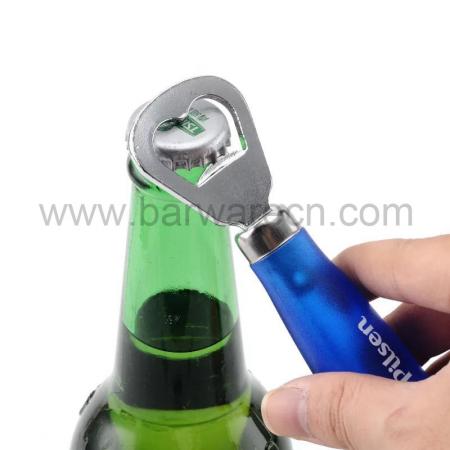 abridor de garrafa de aço inoxidável da cerveja da peça da função com punho plástico 