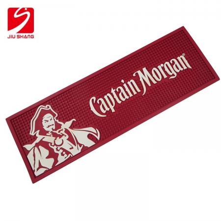 Capitão morgan impermeável pvc bar mat cerveja label bar corredor 