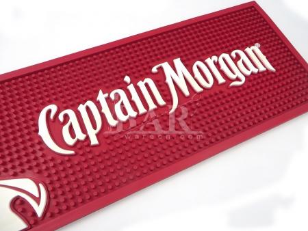 Capitão morgan impermeável pvc bar mat cerveja label bar corredor 