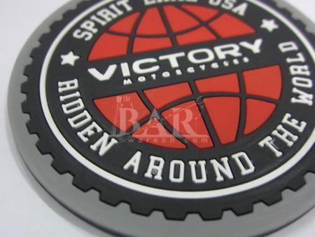 coaster macia mais barato de alta qualidade da garrafa de cerveja do pvc com logotipo marcado 