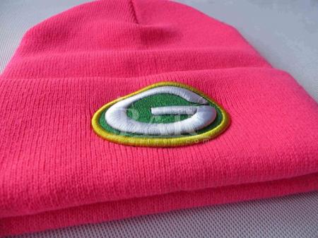 chapéus cor-de-rosa feitos sob encomenda do beanie das meninas com logotipo bordado para a promoção 