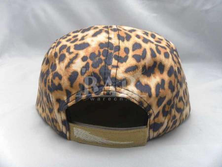 popular 5 painéis de algodão natural snapback hat com remendo lether 