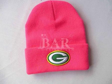 chapéus cor-de-rosa feitos sob encomenda do beanie das meninas com logotipo bordado para a promoção 