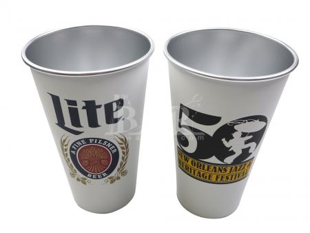 Miller lite retro branco estádio copo ao ar livre copo tumbler 