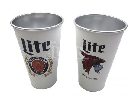 Miller lite retro branco estádio copo ao ar livre copo tumbler 