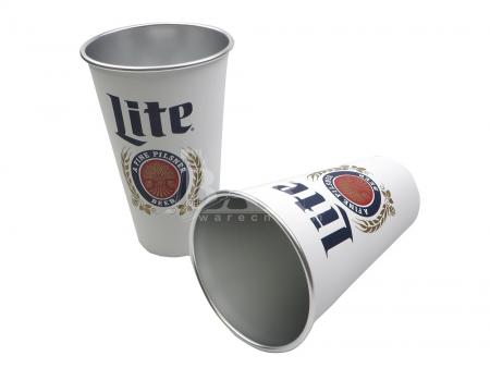 Miller lite retro branco estádio copo ao ar livre copo tumbler 