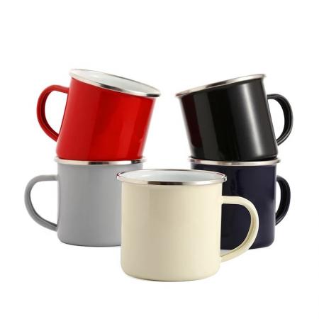 Ao ar livre de alta qualidade personalizado impresso sublimação colorida ou impressão de logotipo personalizado camping ename caneca 