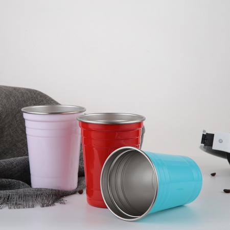 bpa livre de qualidade alimentar 500 ml de aço inoxidável chá e café xícara 