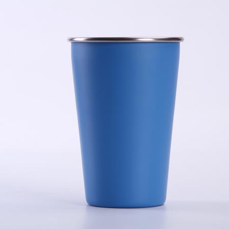 única camada de friso de aço inoxidável 304 chapeado caneca de cerveja mágica 