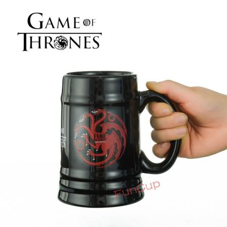 600 ml de alta capacidade uma canção de gelo e fogo game of rights caneca de cerâmica café chá leite leite copo de água quente drinkware presente de natal 