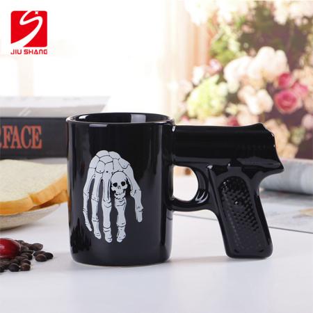 2019 nova pistola aderência xícaras de café caneca caneca arma engraçada xícara de chá de leite escritório criativo caneca de café em cerâmica drinkware 