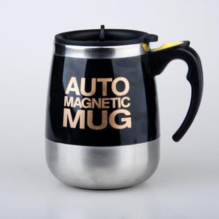 Copo de agitação magnético automático de aço inoxidável 304, copo de café rotativo magnético, copo de leite em pó, logotipo personalizável 