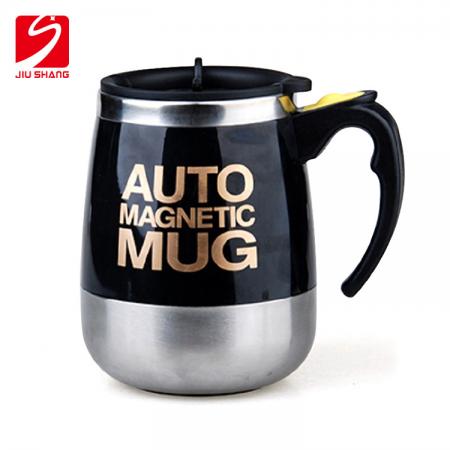 Copo de agitação magnético automático de aço inoxidável 304, copo de café rotativo magnético, copo de leite em pó, logotipo personalizável 