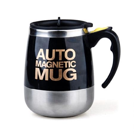 Copo de agitação magnético automático de aço inoxidável 304, copo de café rotativo magnético, copo de leite em pó, logotipo personalizável 