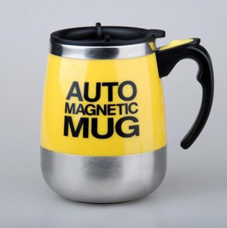 Copo de agitação magnético automático de aço inoxidável 304, copo de café rotativo magnético, copo de leite em pó, logotipo personalizável 