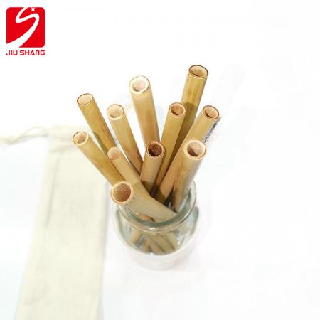 kit de utensílios de bambu para crianças e palha de vidro de 6 "- ecológico- 