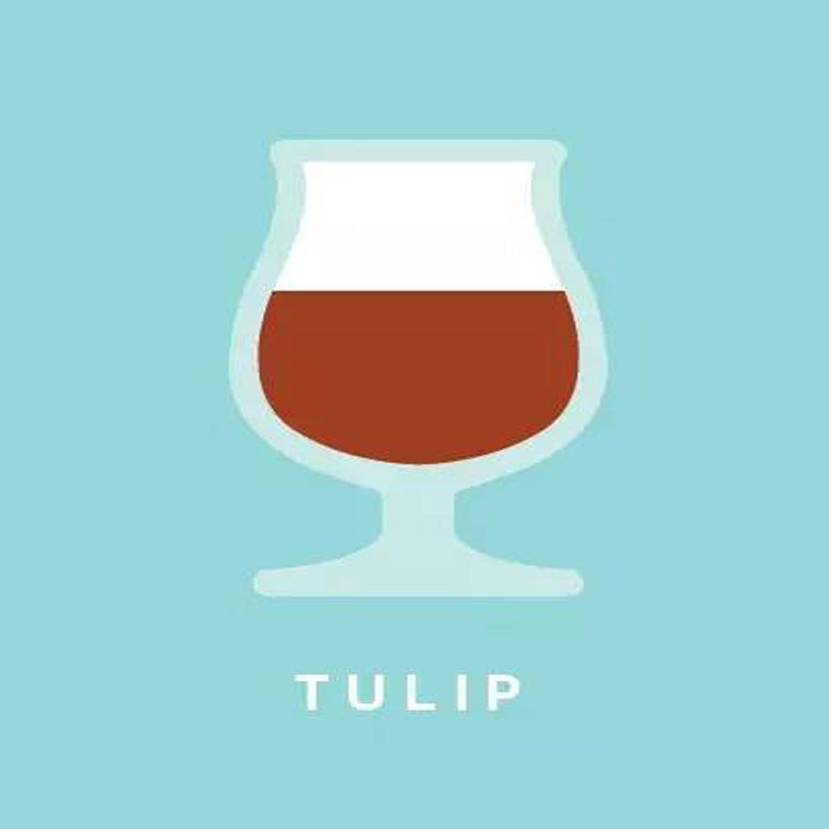 o sétimo copo de cerveja: copo de tulipa aberto